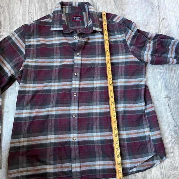 UNTUCKit Shirt Men’s 100% Cotton Greyton Flannel Button Up Long Sleeve XL - Picture 4 of 8